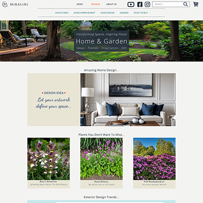 home and gardend website developer's backyard image and featured articles