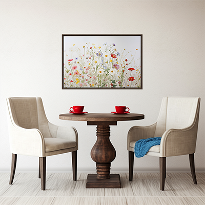 wildflower canvas table and two chairs image editing